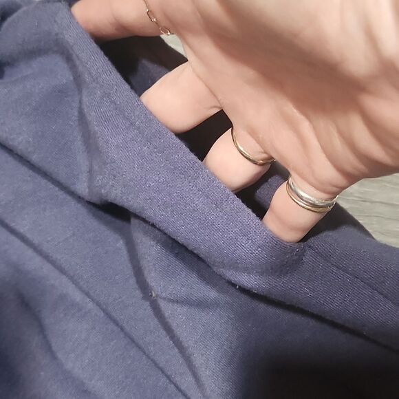 NWOT Blurple Blueberry Faux Fur Victoria Secret MIDI Robe - Picture 6 of 11